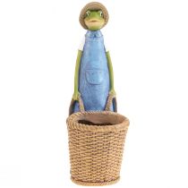 Product Frog deco planter polyresin table decoration summer H31.5cm