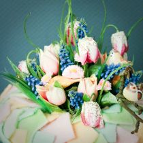 Product Checkered lilies Fritillaria artificial white, green 40cm 12 pcs