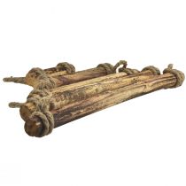 Product Wall decoration Christmas tree wood boho decoration flamed 50×65cm