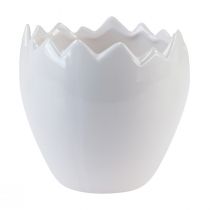 Product Flowerpot Ceramic Egg White Planter Ø11.5cm H11.5cm 3 pcs