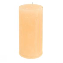 Product Solid Colored Candles Apricot Light Pillar 50×100mm 4 Pcs