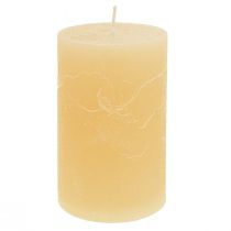 Product Candles Apricot Light Solid Colored Pillar Candles 60×100mm 4 Pcs