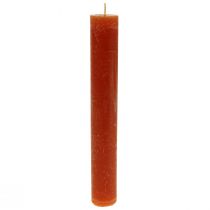 Product Taper candles dyed brown candles 34×240mm 4pcs