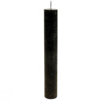 Stick candles dyed black candles 34×240mm 4pcs