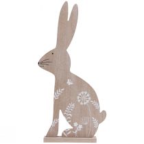 Product Easter bunny Easter decoration wooden decorative bunny sitting 20×40cm