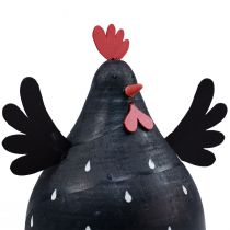 Product Decorative chicken black wooden decoration hen Easter decoration wood H13cm