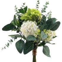 Artificial flower bouquet snowball eucalyptus artificial 45cm