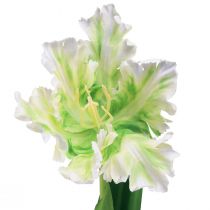 Product Artificial flower parrot tulip artificial tulip green white 69cm