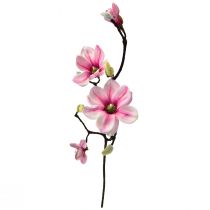 Product Artificial Flower Magnolia Branch Magnolia Artificial Pink 59cm 3pcs