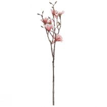 Magnolia branch with 6 flowers artificial magnolia salmon 84cm