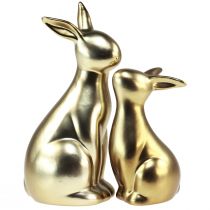 Product Easter bunnies ceramic gold bunny mom 20/13cm set of 2