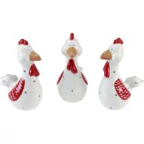 Product Decorative chickens Easter decoration figures ceramic decoration 15cm 3pcs