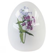 Product Ceramic Easter eggs decoration with floral decoration 12cm 3pcs