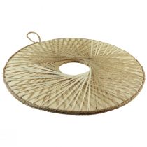 Product Boho wall decoration wooden ring natural hemp Ø40cm