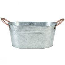Product Flower bowl with handles decorative metal bowl 26×18×12cm