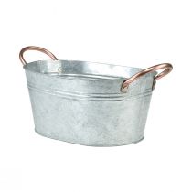 Product Flower bowl with handles decorative metal bowl 17.5×12×9cm