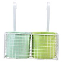 Product Flowerpot Hanging Metal Green Balcony Decoration L22cm H23.5cm