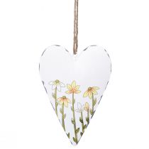 Product Hearts metal white for hanging country house style 14×1.5×20cm 2pcs
