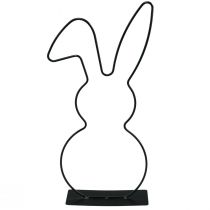 Product Decoration Rabbit Black Metal Stand Easter 30cm 4 Pcs