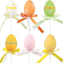 Product Easter eggs decorative flower plugs decorative plugs colored 6cm 12pcs