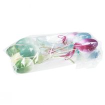 Product Flower Stick Easter Egg Plastic Eggs Colored 4×5.5cm 10 Pcs
