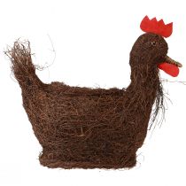 Product Easter decoration planter basket, decorative chicken for planting, 36cm