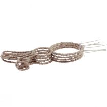 Product Easter Bunny Decoration Deco Plug Rabbit Metal Natural H36cm 4 Pcs