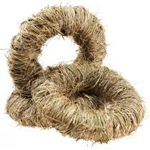 Product Decorative wreath hay wreath natural wreath summer wreath Ø20cm 3 pcs