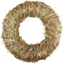 Product Decorative wreath hay wreath natural wreath summer wreath Ø20cm 3 pcs