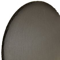 Product Natural Slate Plate Round Stone Tray Black Ø15cm 6 pcs