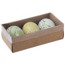 Product Decorative Easter eggs for hanging flowers marbled 7cm 3pcs