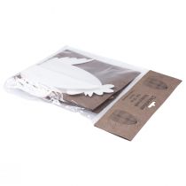 Product Decoration Chicken White Orange Honeycomb Figures Easter 19×12×20cm 2 pcs