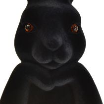 Product Bunny bust thinking black flocked Easter 16.5×13×27cm