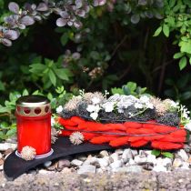 Product Grave light cylindrical red Ø6cm H10cm 12 pcs