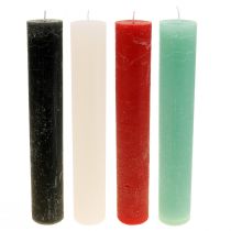 Product Large candles Colored stick candles 50x300mm 4pcs