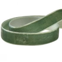 Product Velvet ribbon green decorative ribbon velvet gift ribbon 20mm 10m