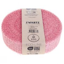 Product Jute tape, net tape, table tape, deco tape, jute, light pink, 5 cm, 40 m