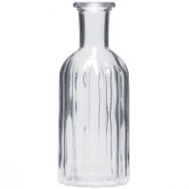 Product Bottle vase, glass vase, tall vase, clear, Ø7.5cm, H19.5cm, 2 pieces
