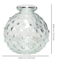 Product Small glass vase ball vase vase clear Ø8.5cm H8cm