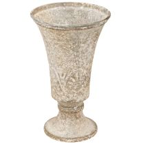 Product Antique metal chalice, decorative goblet, vintage vase, Ø11cm, H17.5cm