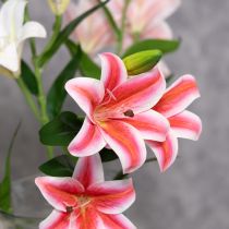 Product Artificial lily for stylish living room decoration and realistic appearance, 67cm, 2 pieces