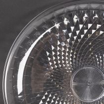 Product Decorative transparent round bowl with foot, 32cm