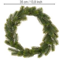 Product Artificial fir green wreath for door decoration, 35cm
