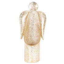 Product Candle holder angel figurine gold festive decoration 27cm