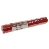 Product Deco fleece Sizoweb table runner red 30cm 5m