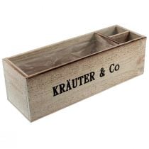 Product Herb box wooden herb box natural 39×13×12cm