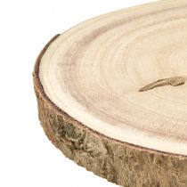 Product Paulownia tree slice Ø20-25cm natural decorative wooden slice