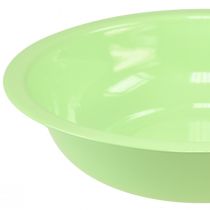 Product Decorative bowl metal enamel look bowl green lime 25cm