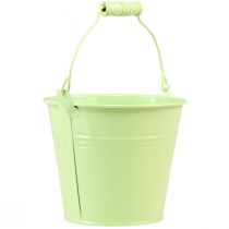 Product Bucket with handle planter pastel metal Ø10cm H8cm 9pcs