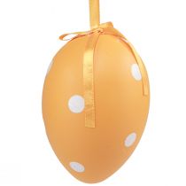 Product Easter eggs hanging plastic eggs with dots 8x11,5cm 6pcs